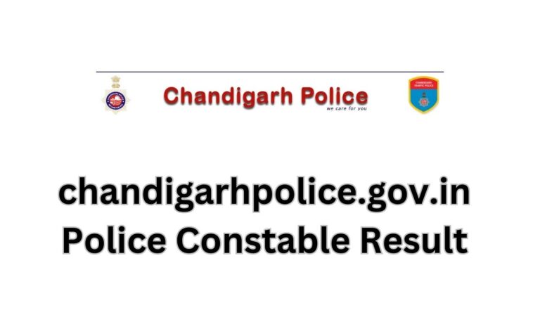 chandigarh police constable result